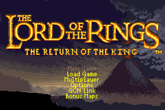 The Lord of the Rings - The Return of the King Title Screen